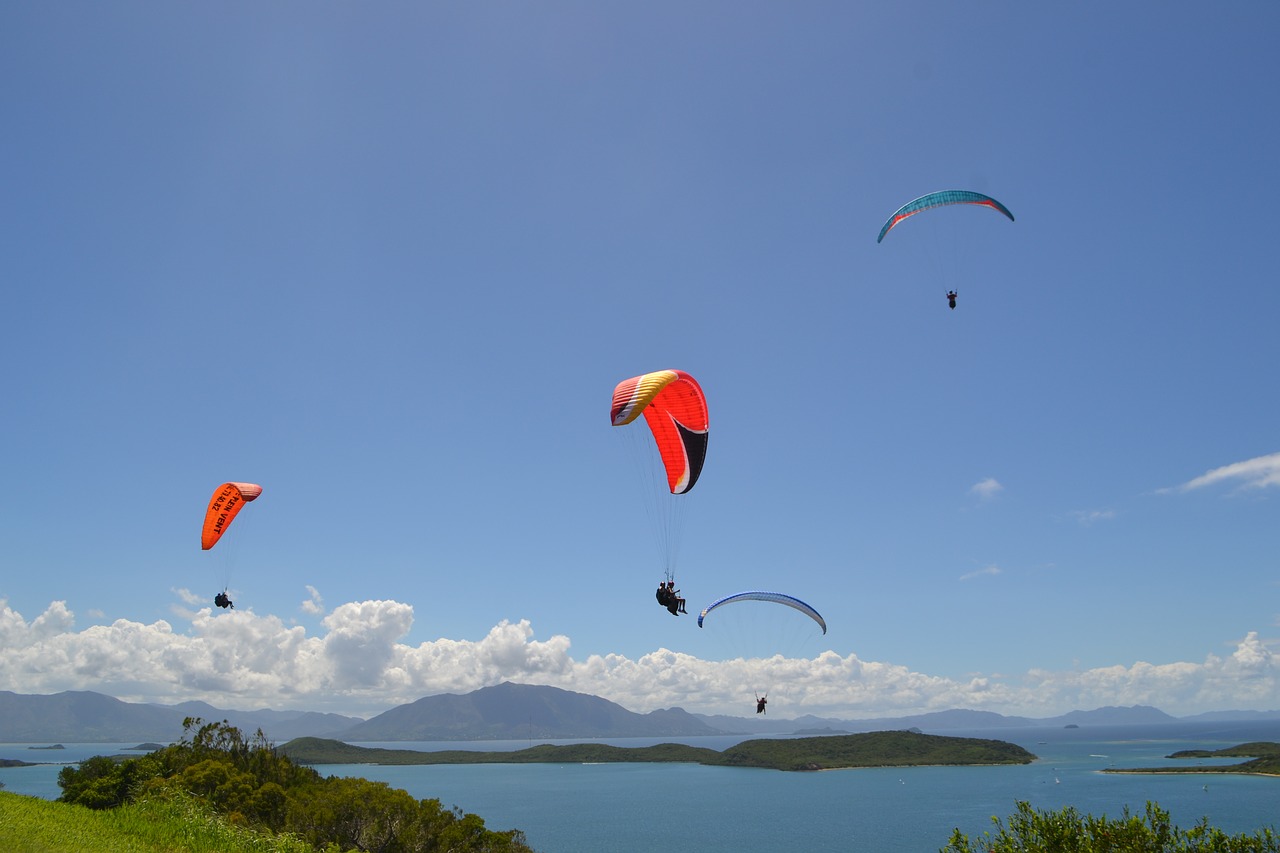 Paragliding, Kraštovaizdis, Vandenynas, Ramiojo Vandenyno Regionas, Nemokamos Nuotraukos,  Nemokama Licenzija