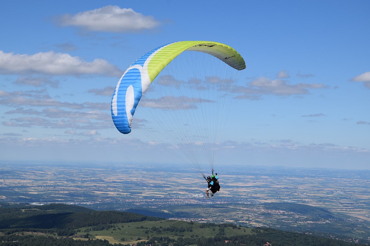 Paragliding, Auvergne, Kraštovaizdis, Gamta, Kalnas, Nemokamos Nuotraukos,  Nemokama Licenzija