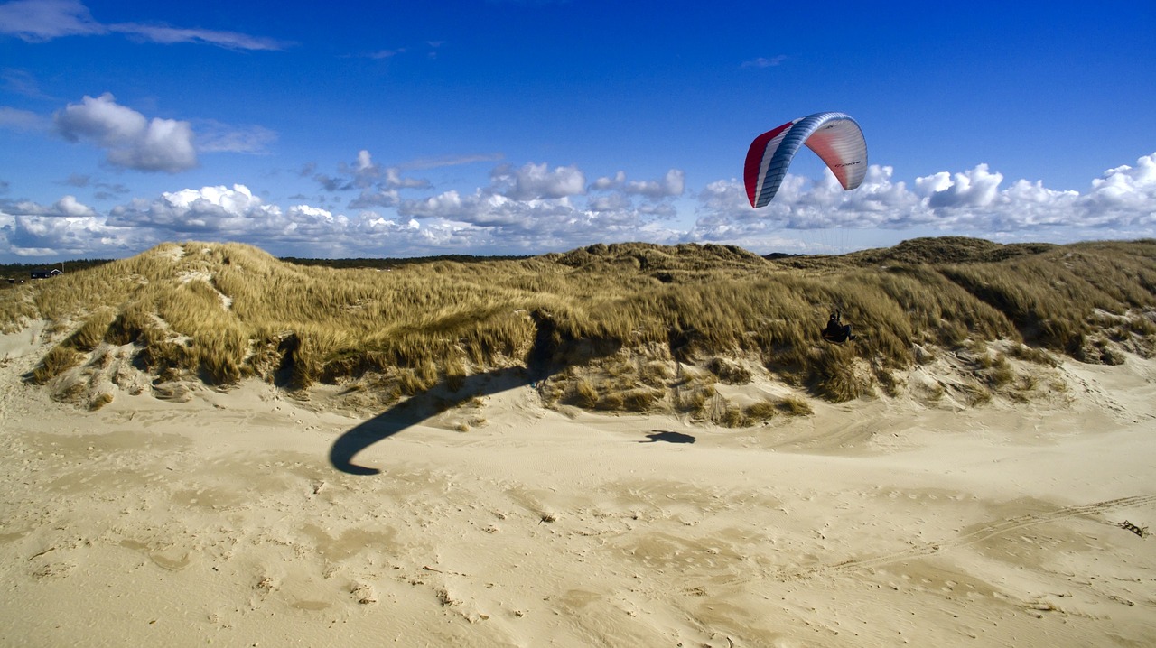 Paragliding, Šiaurės Jūra, Kopos, Sportas, Papludimys, Jūra, Vėjas, Adrenalinas, Nemokamos Nuotraukos,  Nemokama Licenzija