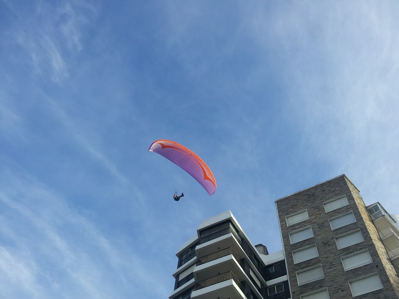 Paragliding, Dangus, Pastatai, Nemokamos Nuotraukos,  Nemokama Licenzija