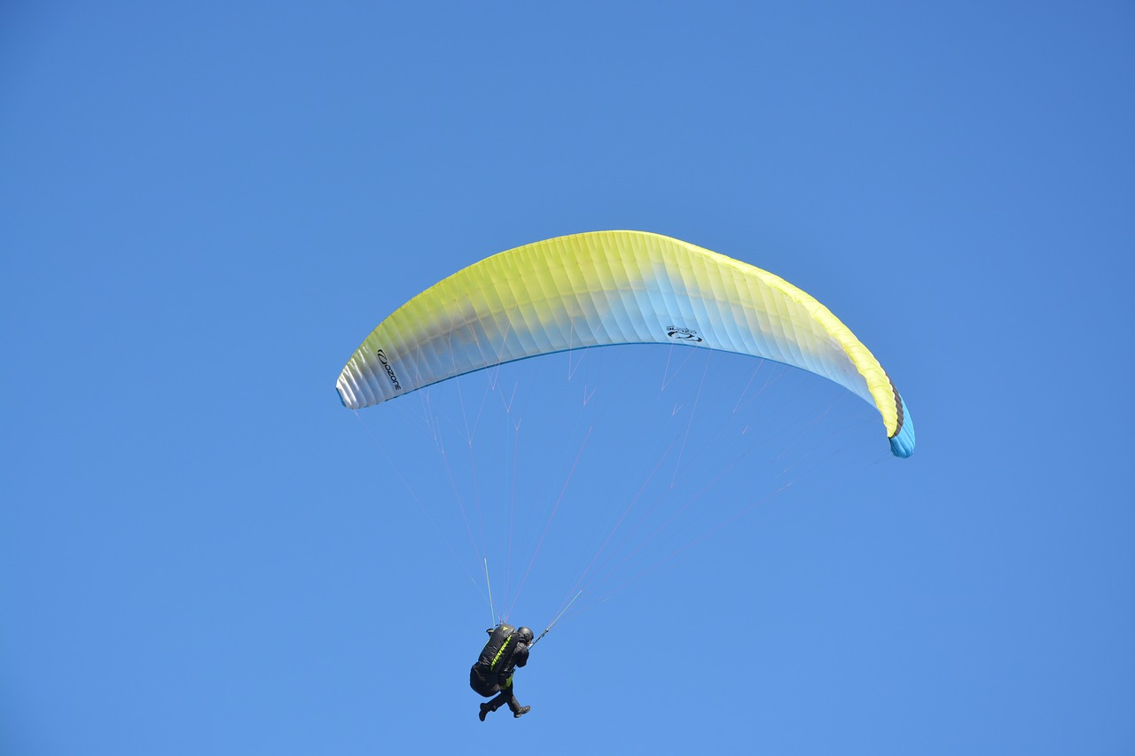 Paragliding,  Nemokamas Skrydis,  Mėlynas Dangus,  Lauke,  Oras,  Gamta,  Be Honoraro Mokesčio, Nemokamos Nuotraukos,  Nemokama Licenzija