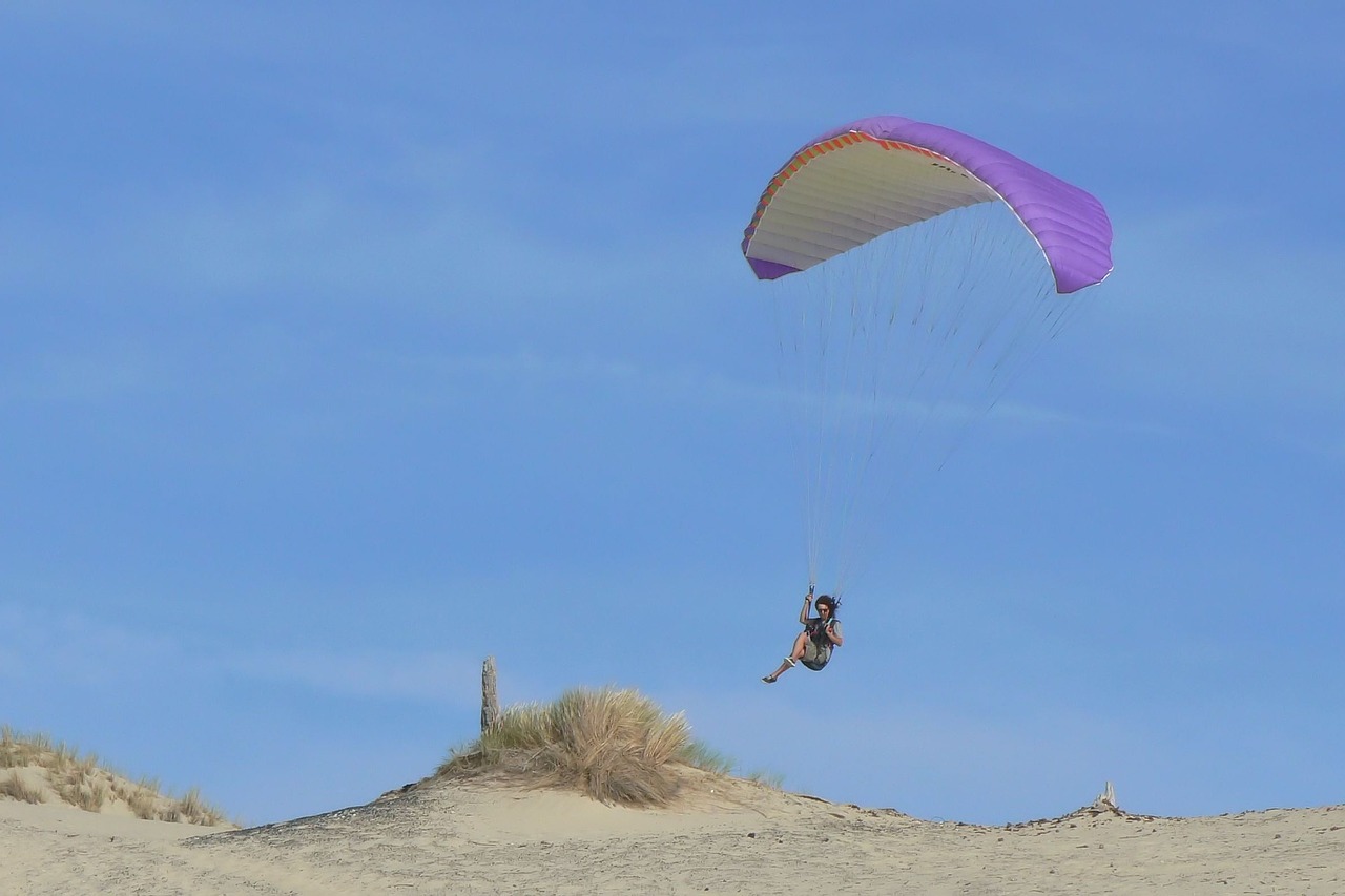 Paragliding,  Smėlis,  Gamta,  Vasara,  Mėlynas Dangus,  Lauke,  Nemokamas Skrydis,  Be Honoraro Mokesčio, Nemokamos Nuotraukos,  Nemokama Licenzija