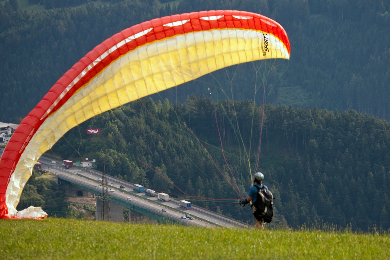 Paragliding, Kalnas, Autobahn, Austria, Nemokamos Nuotraukos,  Nemokama Licenzija
