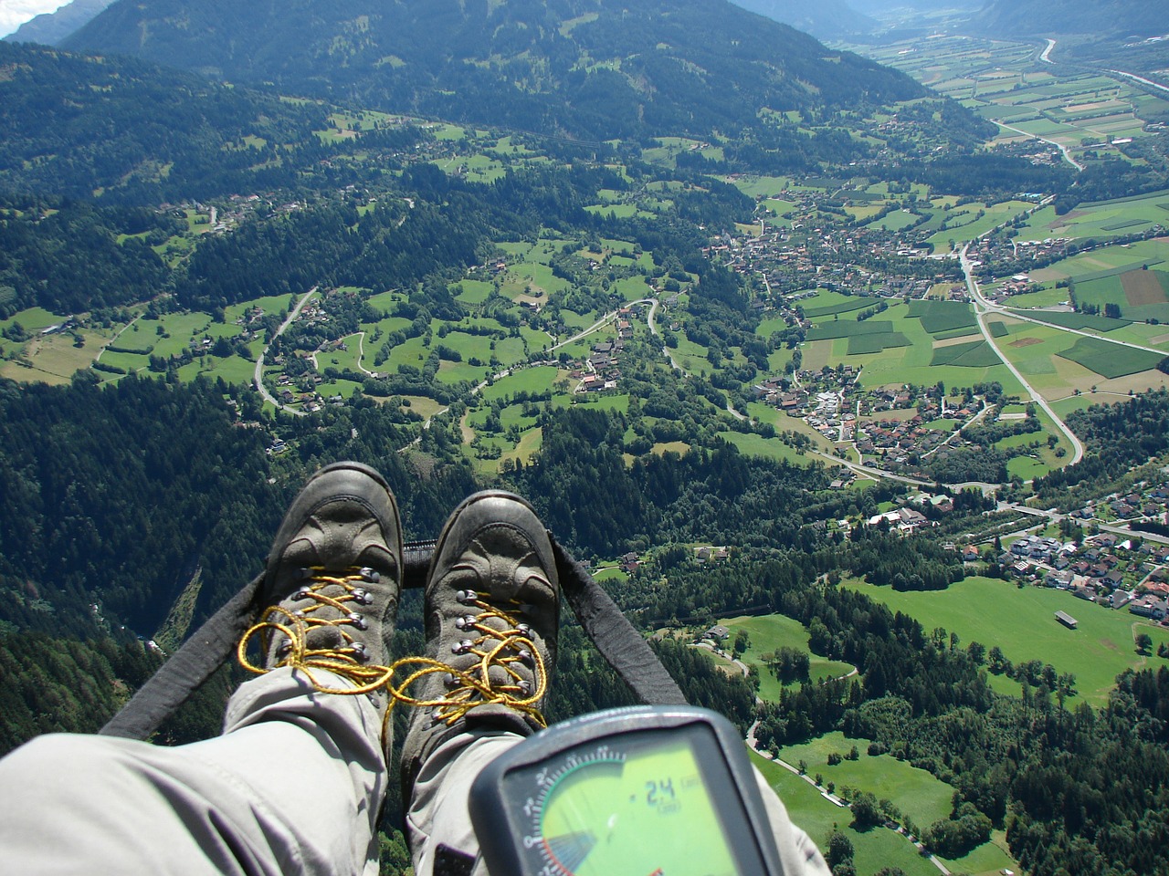 Paragliding, Skristi, Gps, Altimetras, Alpinizmo Batai, Gastein, Laisvė, Nemokamos Nuotraukos,  Nemokama Licenzija