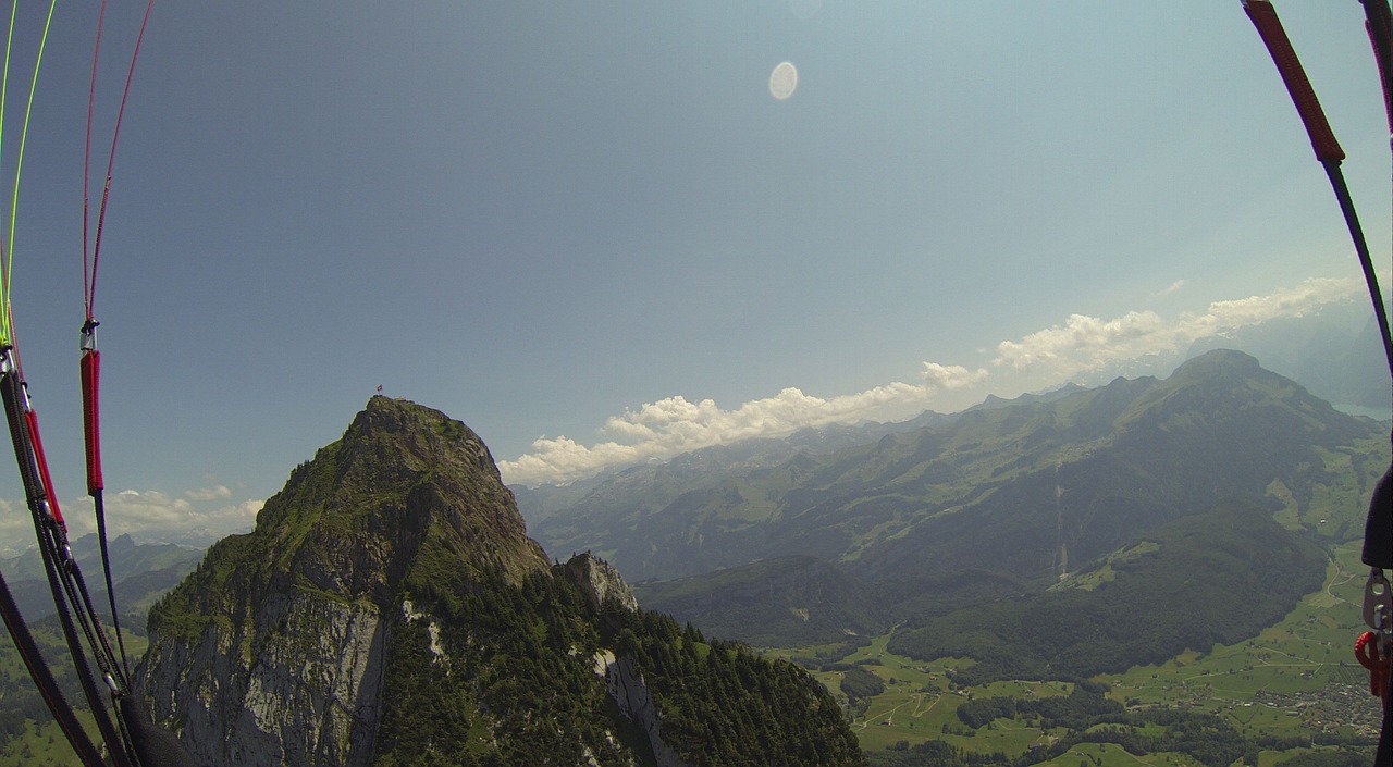 Paragliding, Skristi, Vasara, Kalnai, Laisvė, Mitai, Schwyz, Nemokamos Nuotraukos,  Nemokama Licenzija