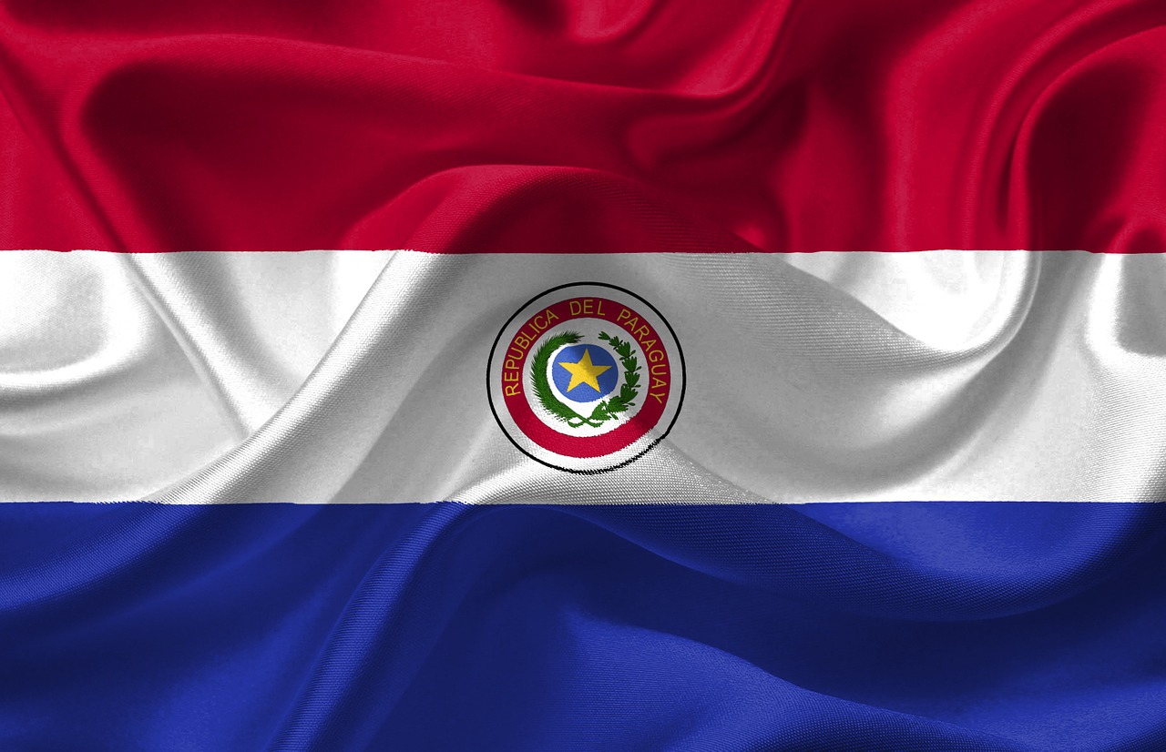 Paragvajus, Vėliava, Nacionalinis, Tauta, Tautybė, Šalis, Simbolis, Herbas, Raudona, Balta