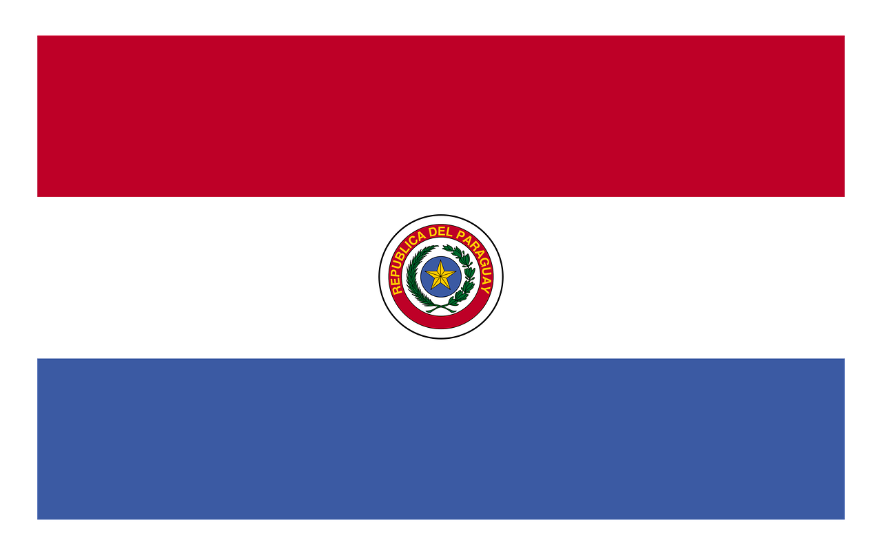 Paragvajus, Raudona, Mėlynas, Vėliava, Tautybė, Nemokamos Nuotraukos,  Nemokama Licenzija