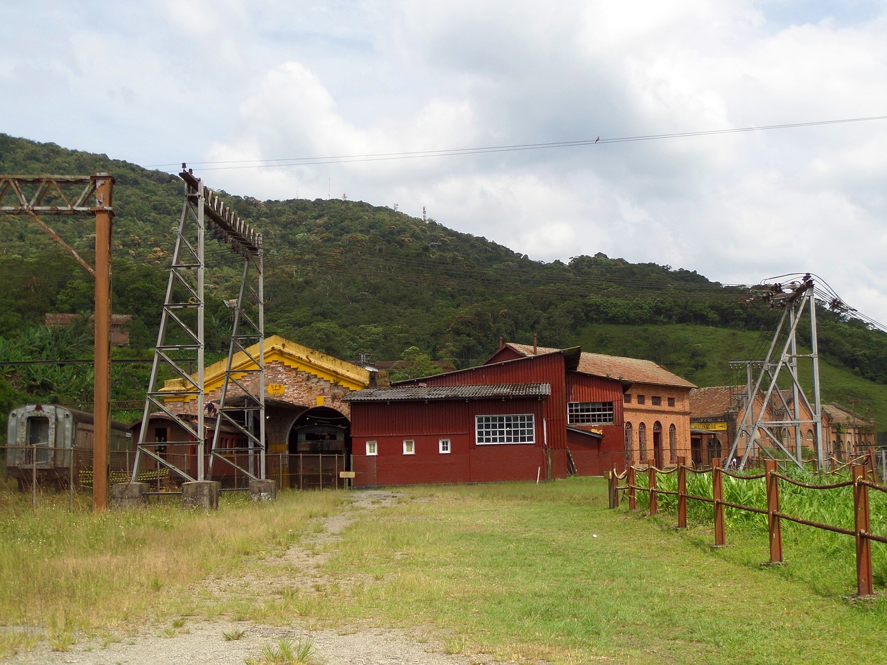 Paranapiacaba, San Paulas, Brazilas, Traukinių Stotis, Senas, Istorija, Senovinis, Geležinkelis, Kaimas, Vintage