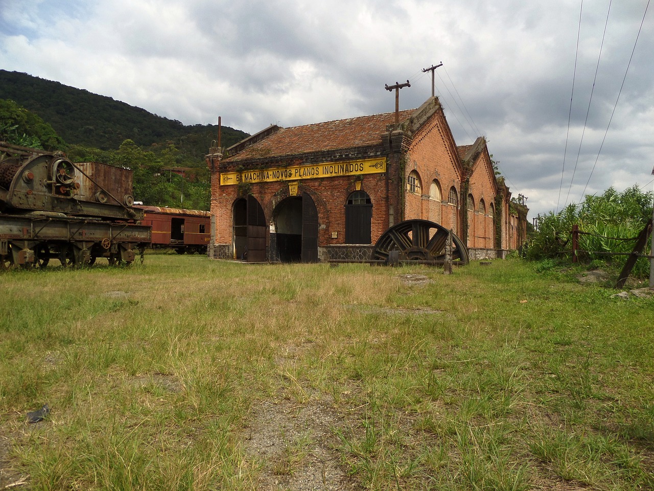 Paranapiacaba, San Paulas, Brazilas, Traukinių Stotis, Senas, Istorija, Senovinis, Geležinkelis, Kaimas, Vintage