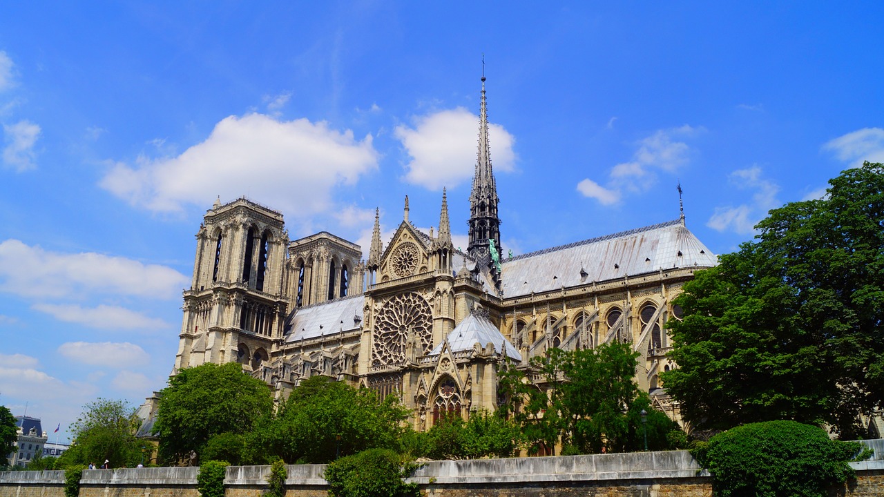 Paris, France, Notre Dame De Paris, Kelionė, Architektūra, Paryžius, Prancūzija, Pastatas, Istorinis, Vasara