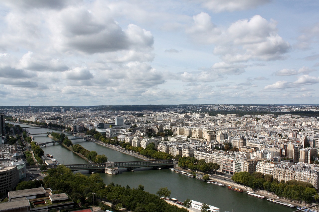 Paris, Upės Tinklas, Panorama, Vaizdas, Upė, Prancūzijos Sostinė, Turizmas, Kelionė, Nemokamos Nuotraukos,  Nemokama Licenzija