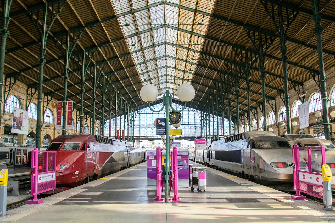 Paris, France, Traukinių Stotis, Traukinys, Traukiniai, Gare Du Nord, Nemokamos Nuotraukos,  Nemokama Licenzija