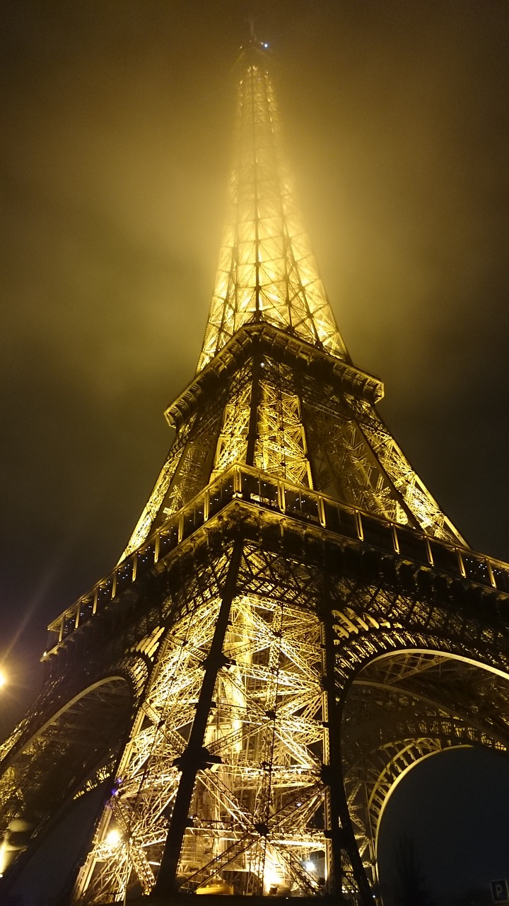 Paris, Eifelio Bokštas, Naktis, Nemokamos Nuotraukos,  Nemokama Licenzija
