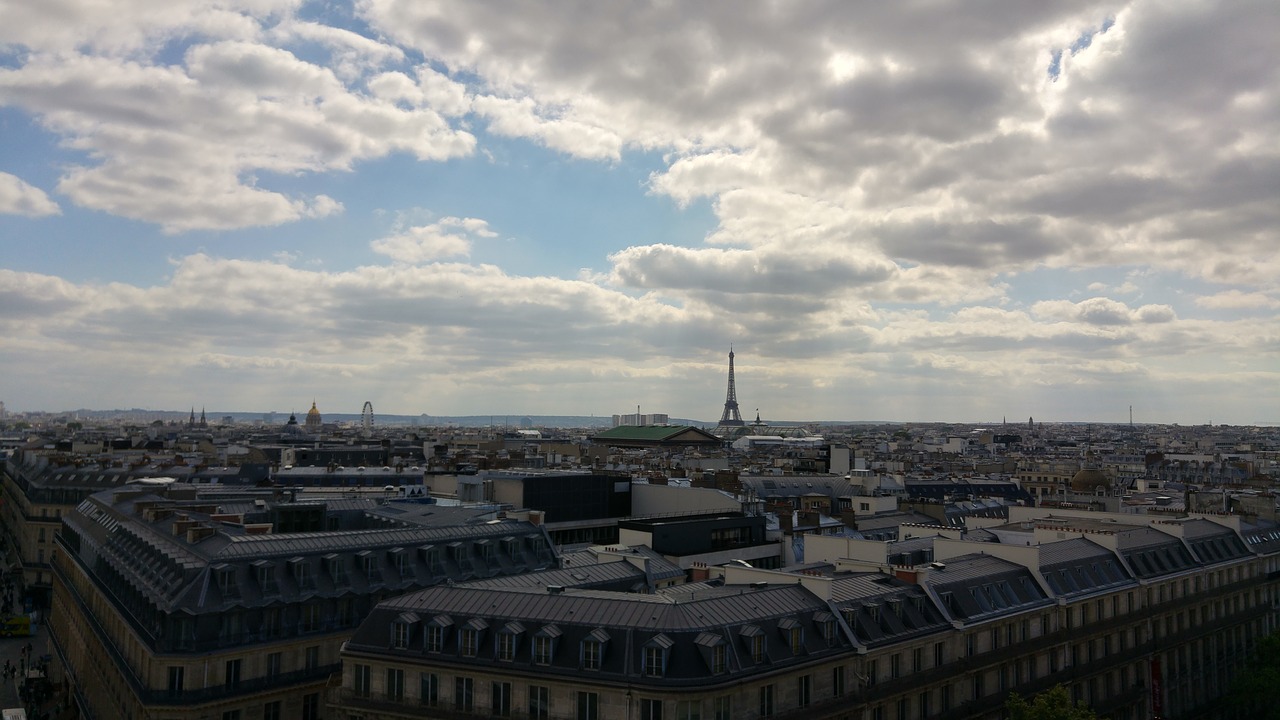 Paris, Eifelio Bokštas, Debesuota, Panorama, Nemokamos Nuotraukos,  Nemokama Licenzija