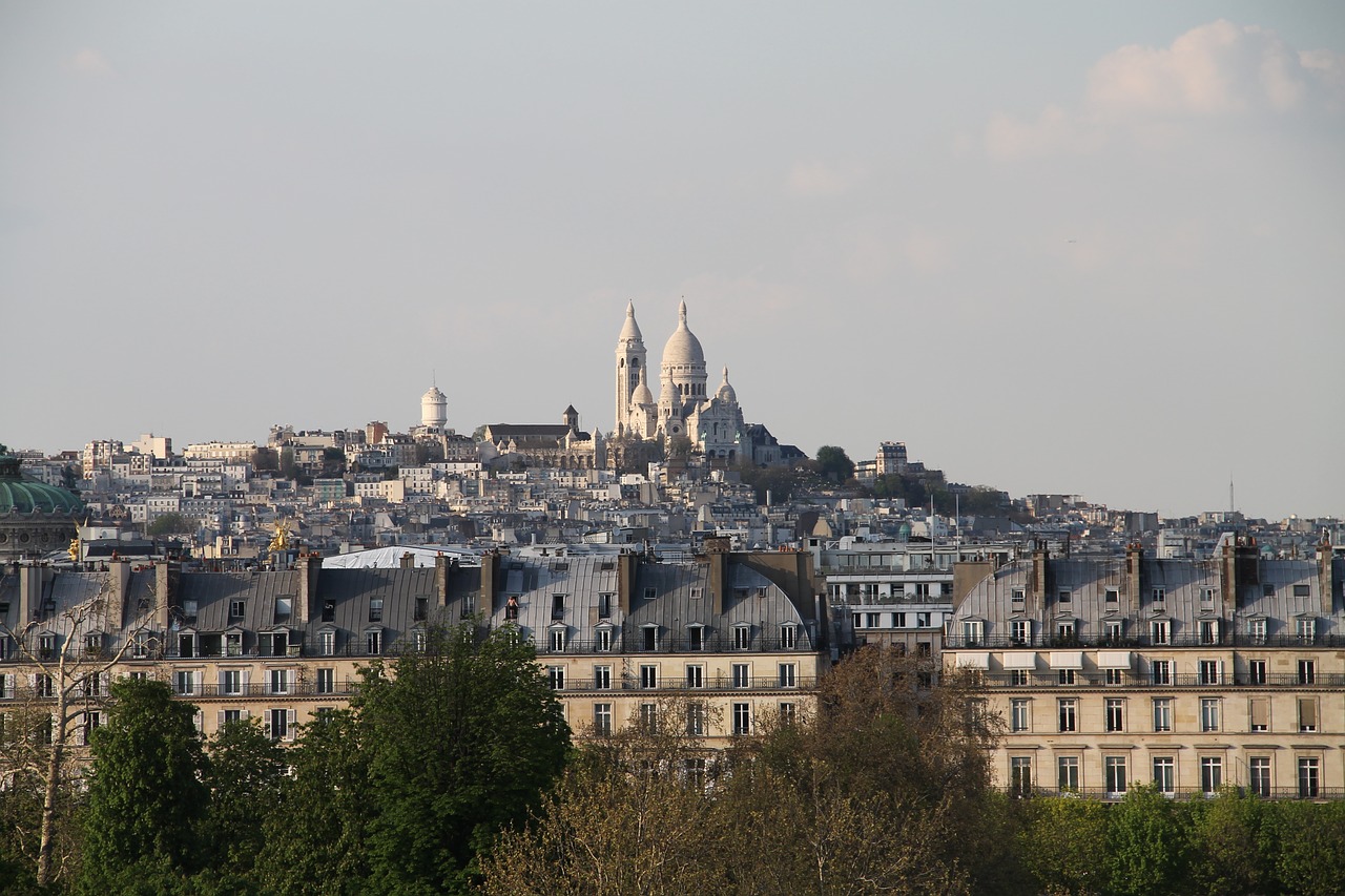 Paris, Pasišventusi Širdis, Bazilika, Panorama, Turizmas, Architektūra, Nemokamos Nuotraukos,  Nemokama Licenzija