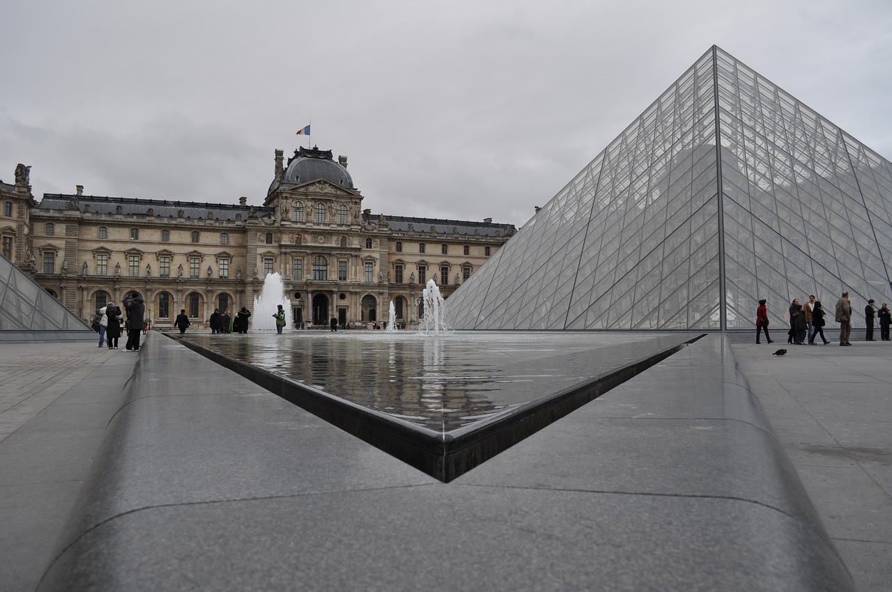 Paris, Lova, Muziejus, Piramidė, Stiklas, Simetrija, Nemokamos Nuotraukos,  Nemokama Licenzija
