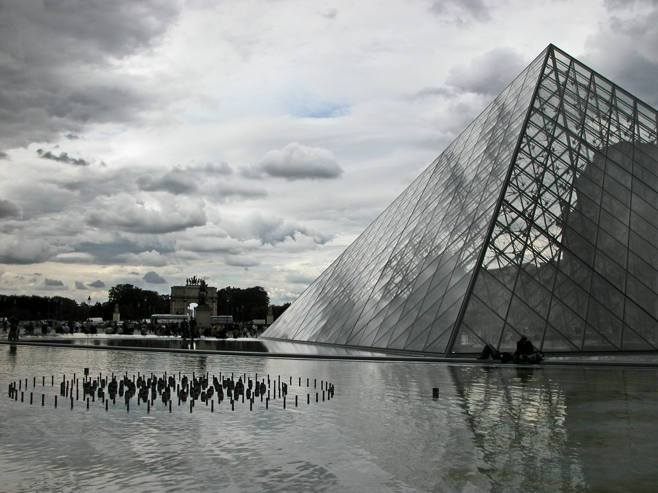 Paris, Lova, Piramidė, Architektūra, Atmosfera, France, Muziejus, Stiklo Piramidė, Stiklo Fasadas, Nemokamos Nuotraukos