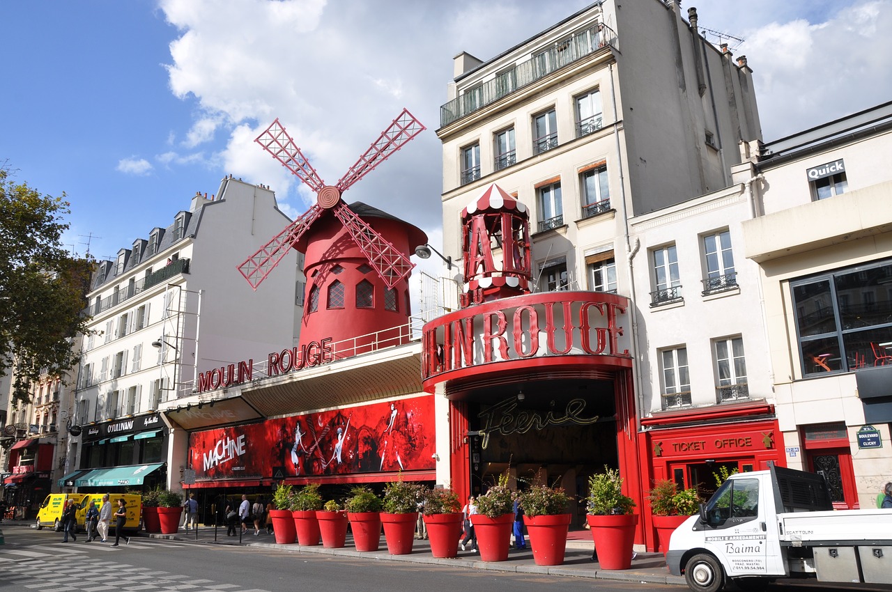 Paris, Moulin Rouge, Kabaretas, Nemokamos Nuotraukos,  Nemokama Licenzija