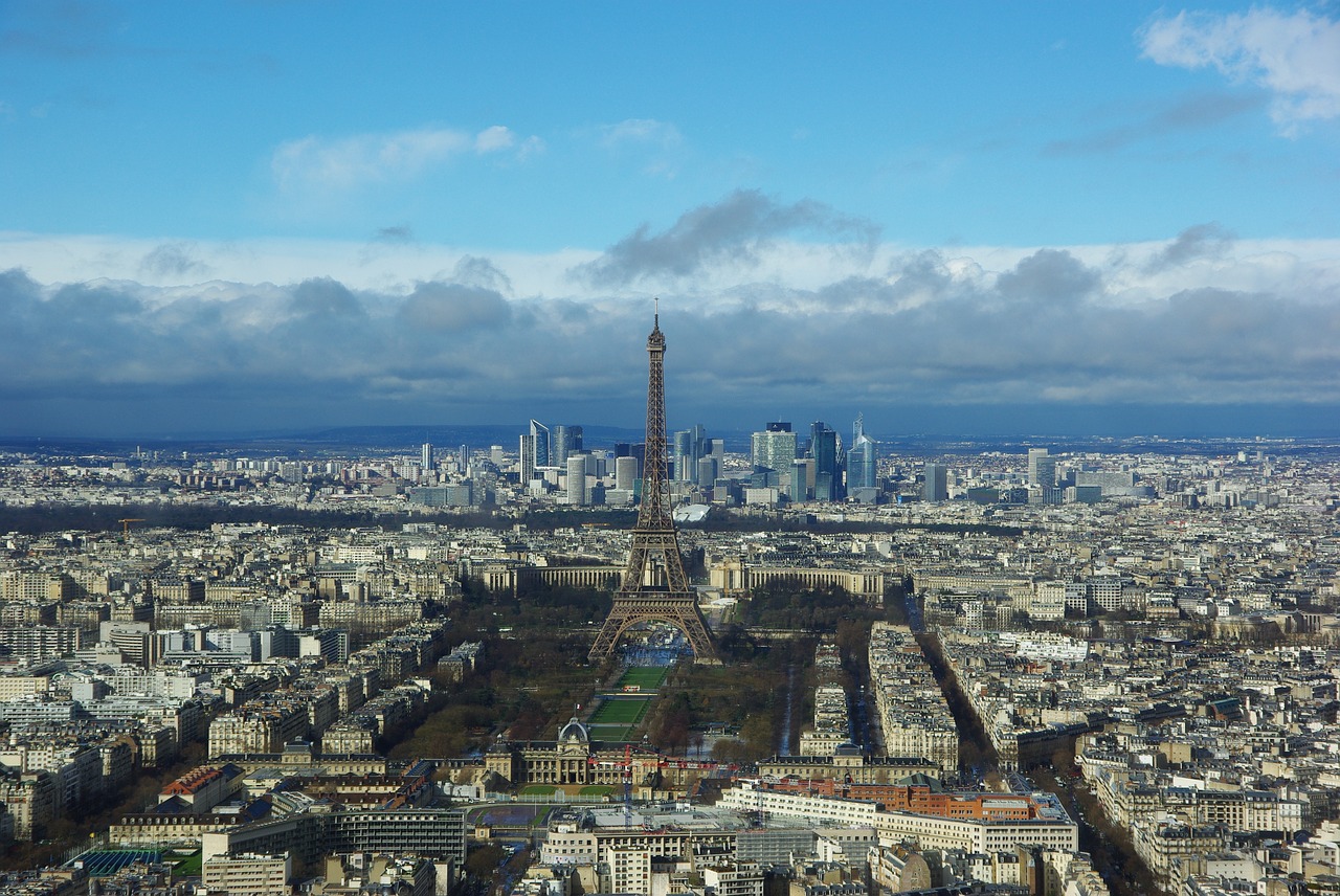 Paris, Miestas, Kraštovaizdis, Metropolis, Šviesa, Modernus Menas, Senovės, Stiklas, Dangoraižis, Dabar