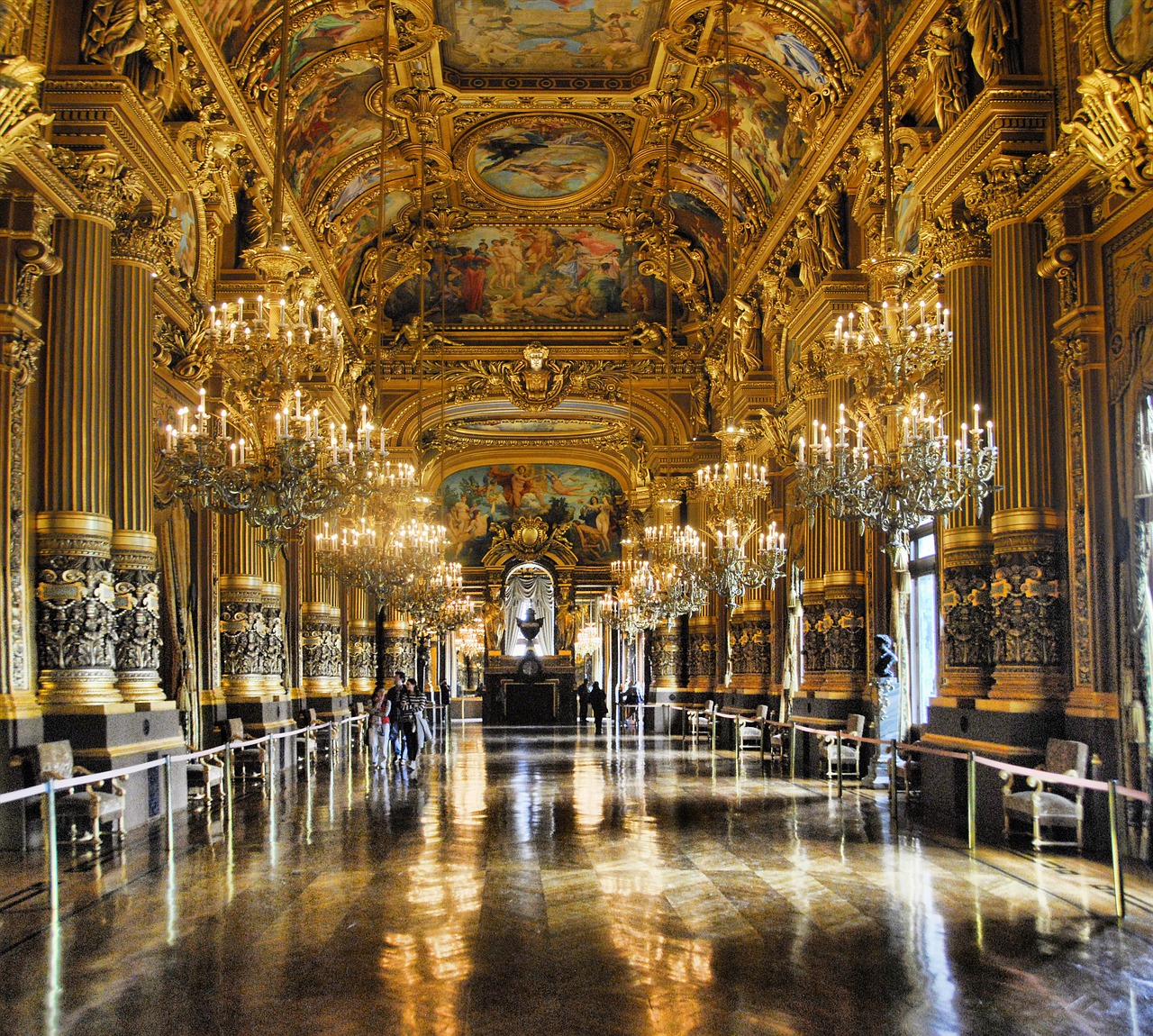 Paris, Opera, France, Garnier, Žinomas, Prancūzų Kalba, Pastatas, Orientyras, Barokas, Ornate
