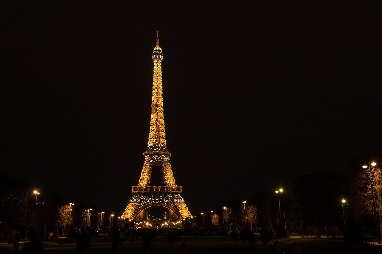 Paryžius,  Eifelio Bokštas,  Vakare,  Mirksi,  Šviesos,  Apšvietimas, Nemokamos Nuotraukos,  Nemokama Licenzija