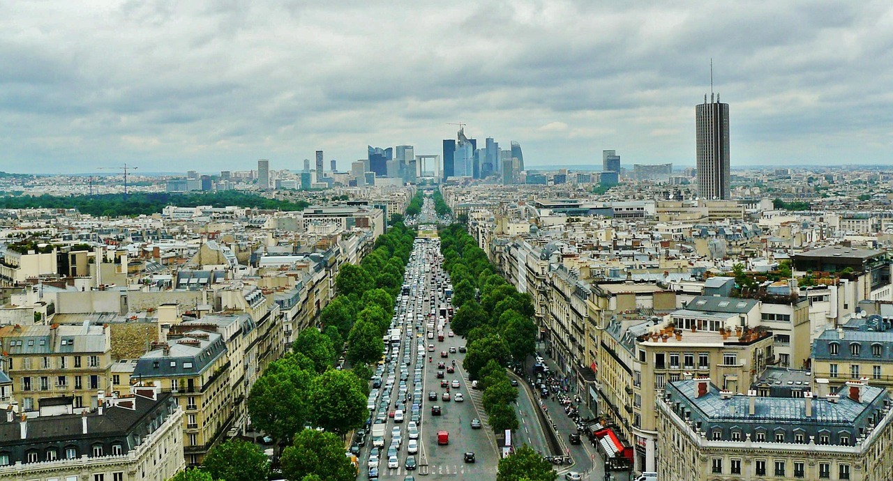 Paris, Miesto Vaizdas, Gynyba, Boulevard, Alėja, Kelias, Gatvės Vaizdas, Architektūra, Namai, Namų Jūra