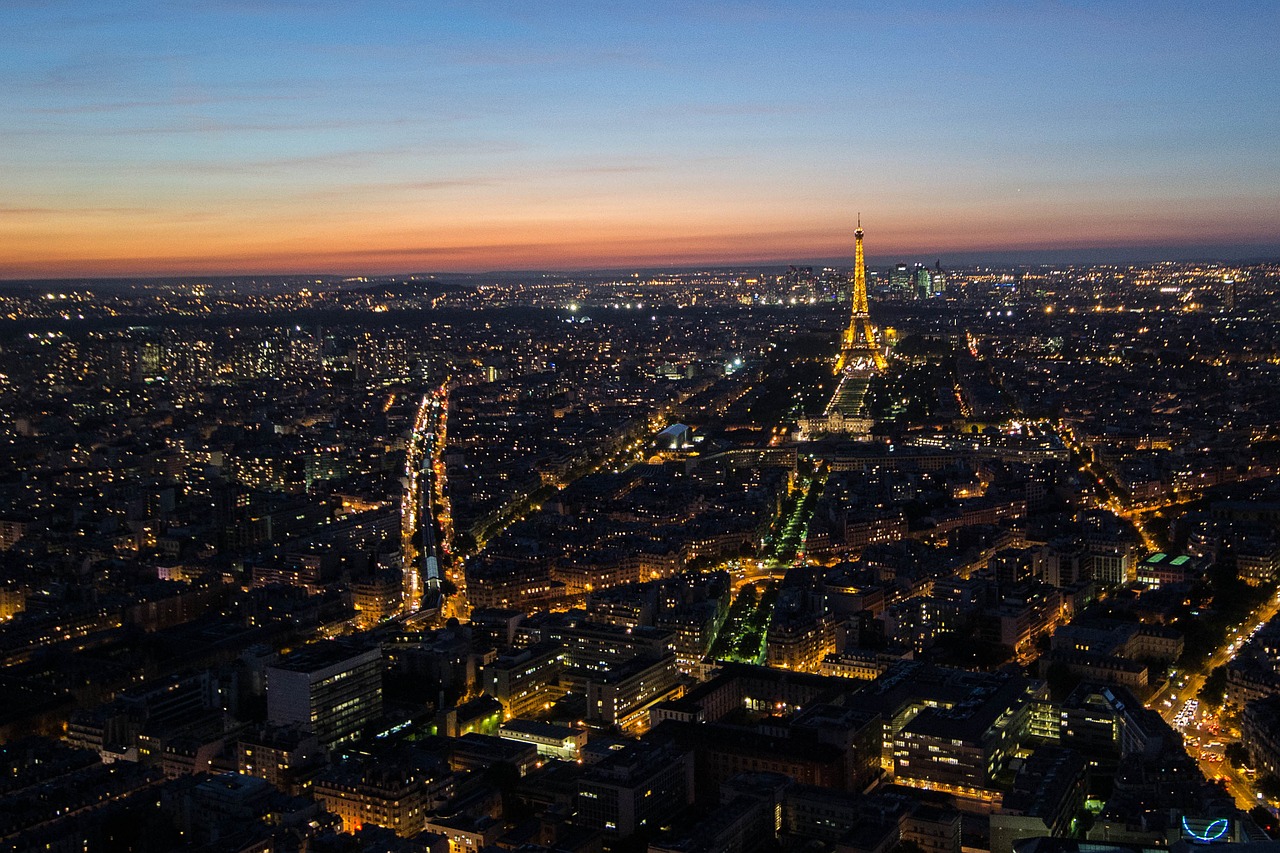 Paris, Naktis, France, Apšviestas, Abendstimmung, Nemokamos Nuotraukos,  Nemokama Licenzija