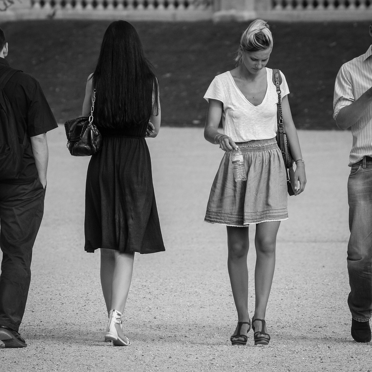 Paris, Jardin Du Luxembourg, Moteris, Personažai, Simetrija, Nemokamos Nuotraukos,  Nemokama Licenzija