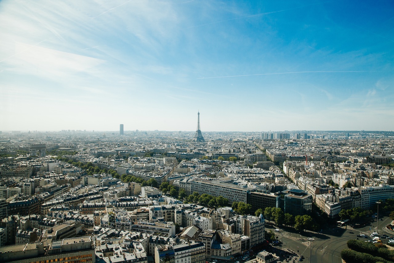 Paris, Miesto Panorama, Eifelio Bokštas, France, Miestas, Architektūra, Orientyras, Europa, Žinomas, Pastatas