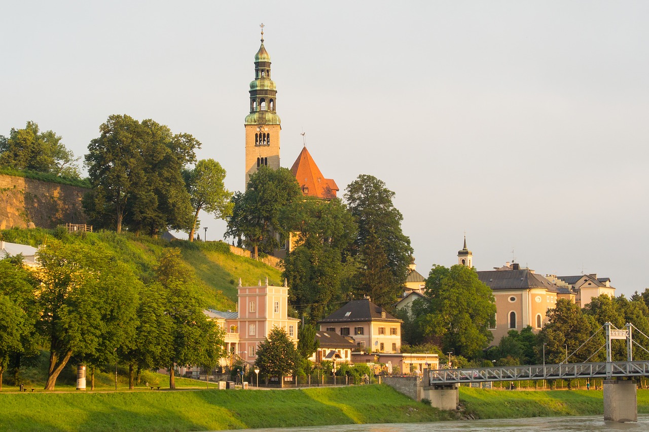 Parapijos Bažnyčia Mülln, Salzburg, Mönchberg, Bažnyčia, Müllner Bažnyčia, Mülln, Austria, Rytas, Saulėtekis, Nemokamos Nuotraukos