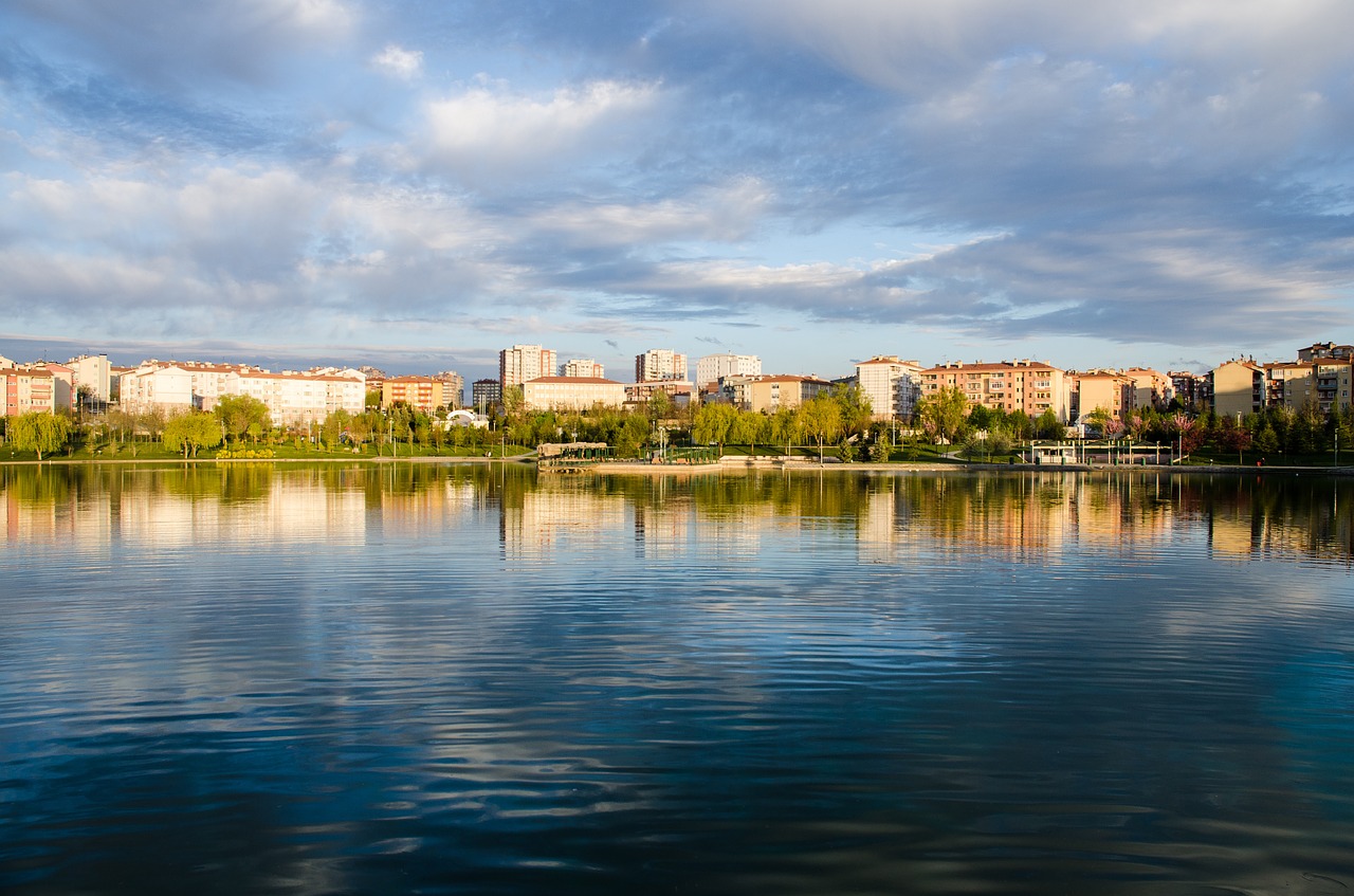 Parkas,  Ežeras,  Pramogų Parkas,  Vakare, Nemokamos Nuotraukos,  Nemokama Licenzija