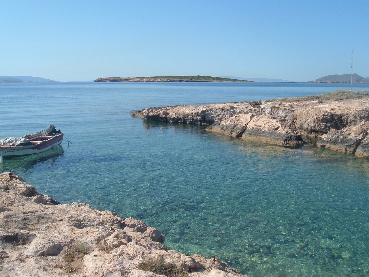 Paros, Graikija, Sala, Jūra, Viduržemio Jūros, Graikų Kalba, Vasara, Mėlynas, Dangus, Jūros Dugnas