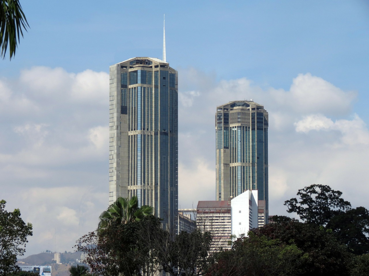 Parque, Centrinis, Karakasas, Venezuela, Torres, Gemelas, Rascacielos, Architektūra, Edificio, Pastatai