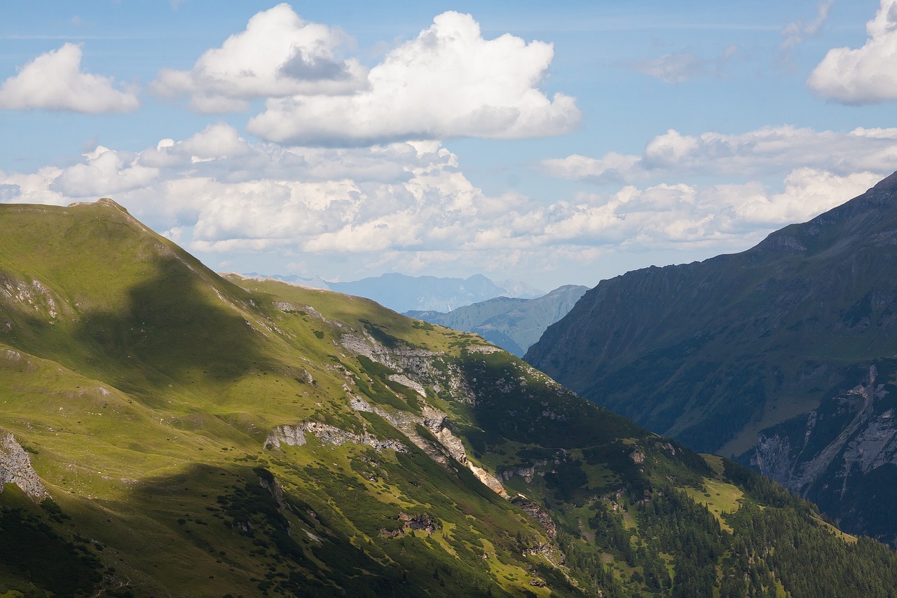 Praeiti, Aukštas Alpių Kelias, Grossglockner, Kalnai, Alpių, Austria, Debesys, Kraštovaizdis, Saulė, Bergtour
