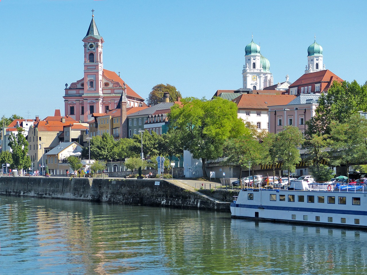 Passau, Bokštai, Danube, Nemokamos Nuotraukos,  Nemokama Licenzija