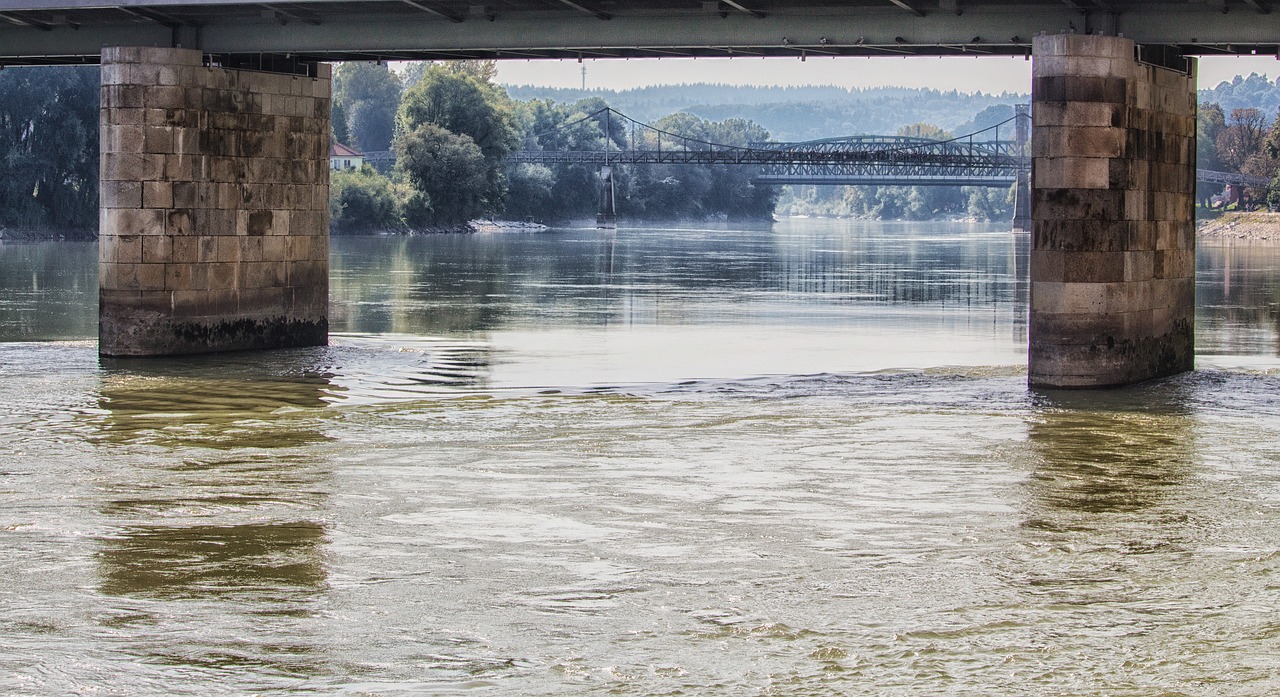 Passau, Užeiga, Innbrücke, Senamiestis, Bavarija, Architektūra, Pastatas, Tiltai, Vanduo, Upė