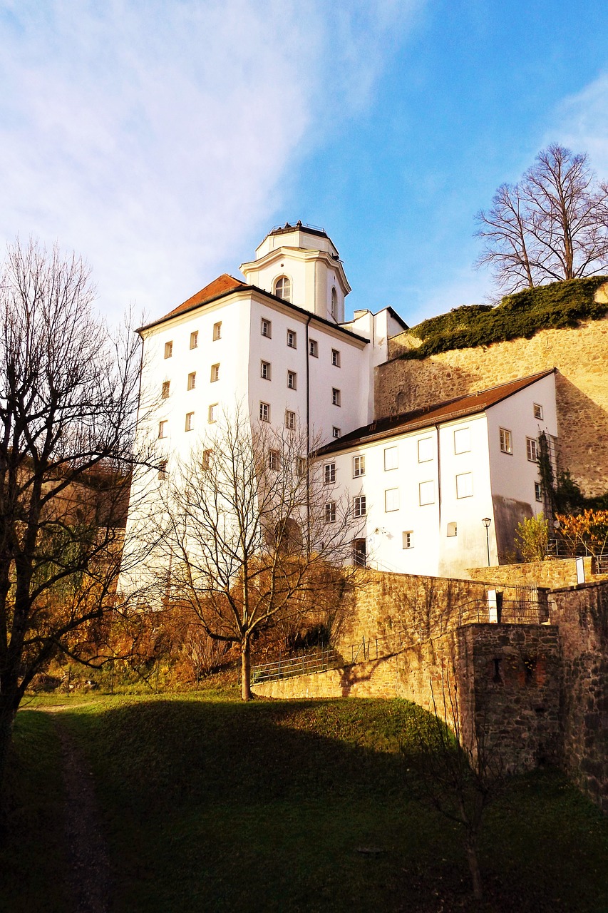 Passau, Pilis, Veste Oberhaus, Architektūra, Tvirtovė, Pastatas, Danube, Senamiestis, Viršutinė Dalis, Susivienijimas