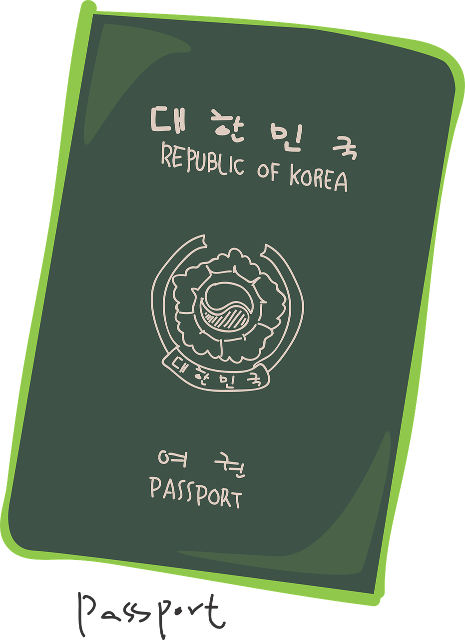 Pasas, Korėja, Korėjos Pasas, Nemokama Vektorinė Grafika, Nemokamos Nuotraukos,  Nemokama Licenzija