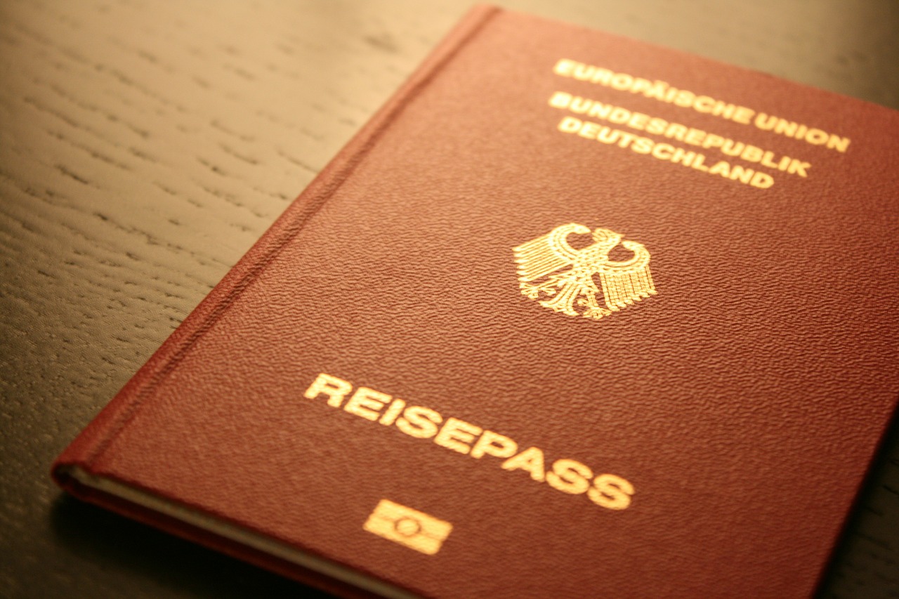 Pasas, Dokumentas, Vokietija, Federalinė Respublika, Europa, Sienos