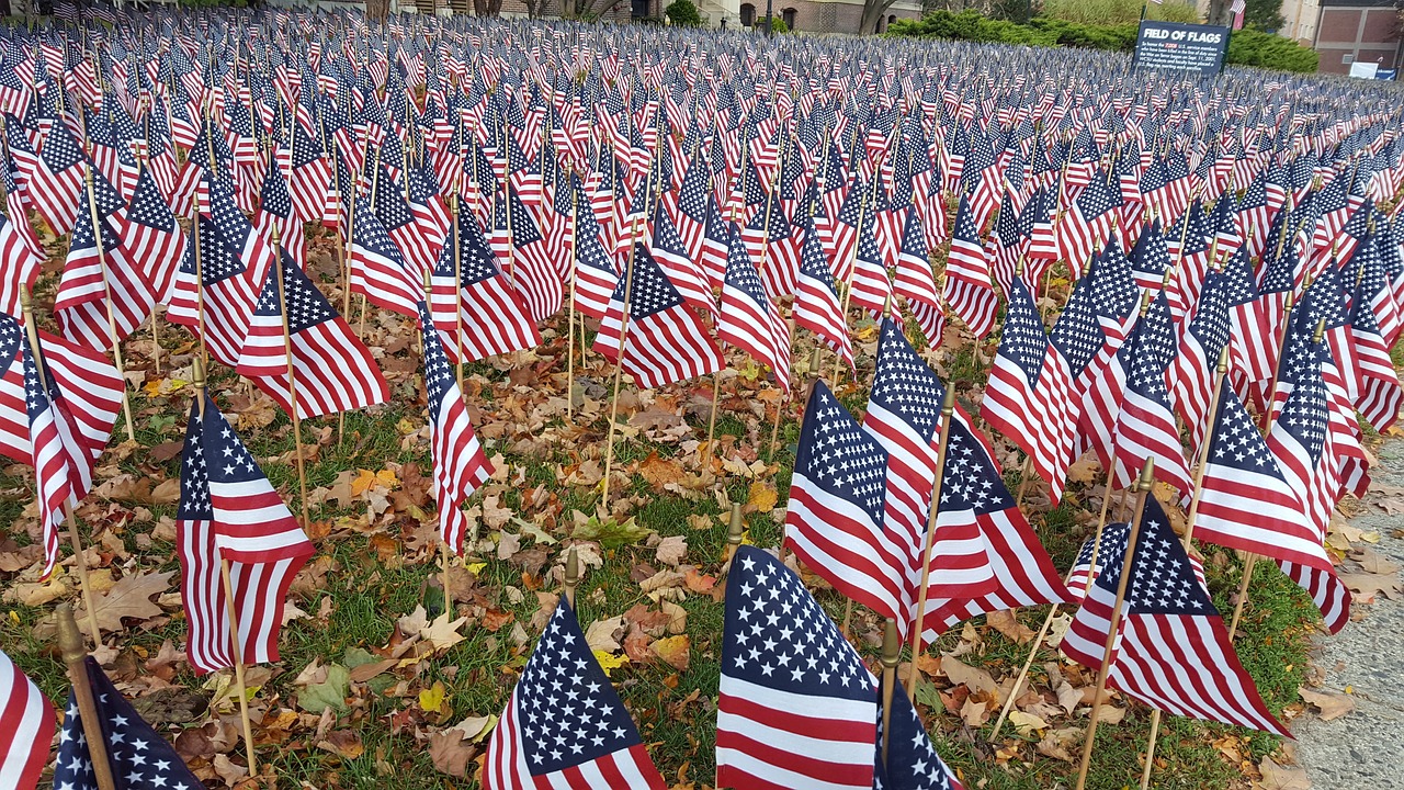 Patriotizmas,  Juostele,  Vėliava,  Lauke,  Dekoratyvinis Vėliavos,  Amerikos Vėliava,  Amerika,  Veteranų Diena,  Veteranas,  Atminimo Diena