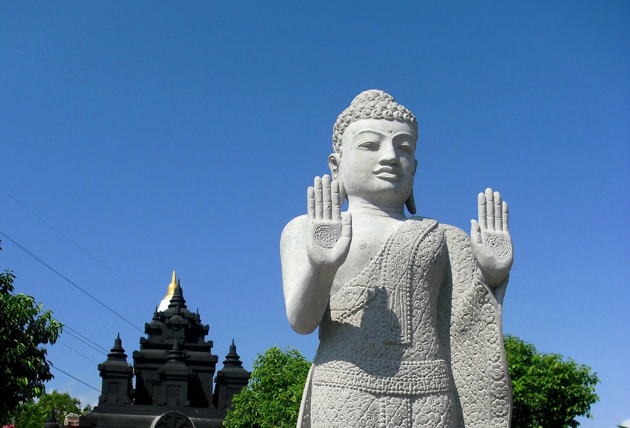 Budos Statula, Vienuolynas, Gilimanuk, Bali, Indonezija, Statula, Unikalus, Religija, Budha, Nemokamos Nuotraukos