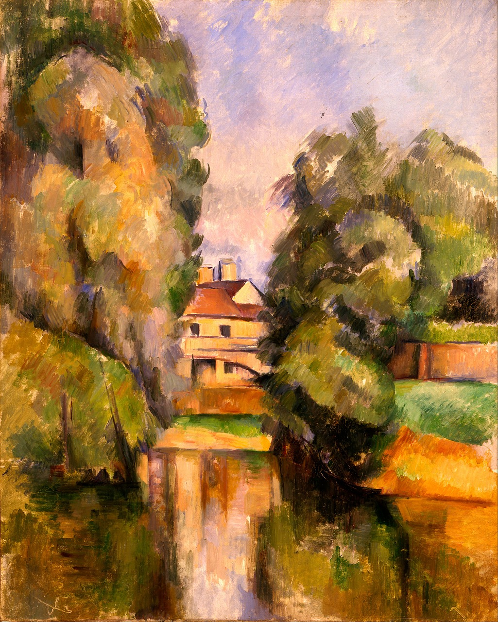 Paul Cezanne, Menas, Meno, Meniškumas, Dažymas, Aliejus Ant Drobės, Kraštovaizdis, Gamta, Lauke, Dangus