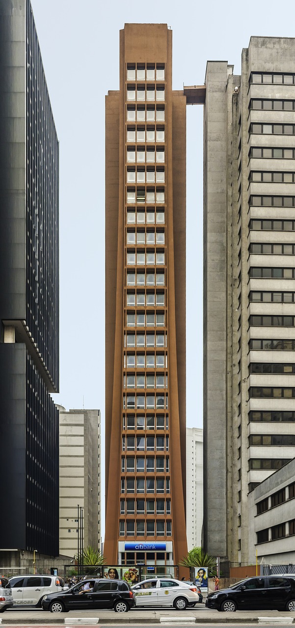 Paulista Avenue, Sao Paulo Brazilija, Brazilija, Gatvė, Dangoraižiai, Miestas, Aukšti Namai, Eismas, Centras, Architektūra