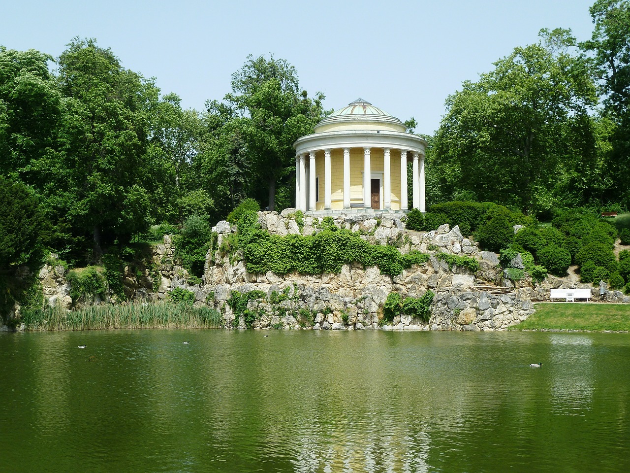 Paviljonas, Parkas, Tvenkinys, Geležies Miestas, Austria, Nemokamos Nuotraukos,  Nemokama Licenzija