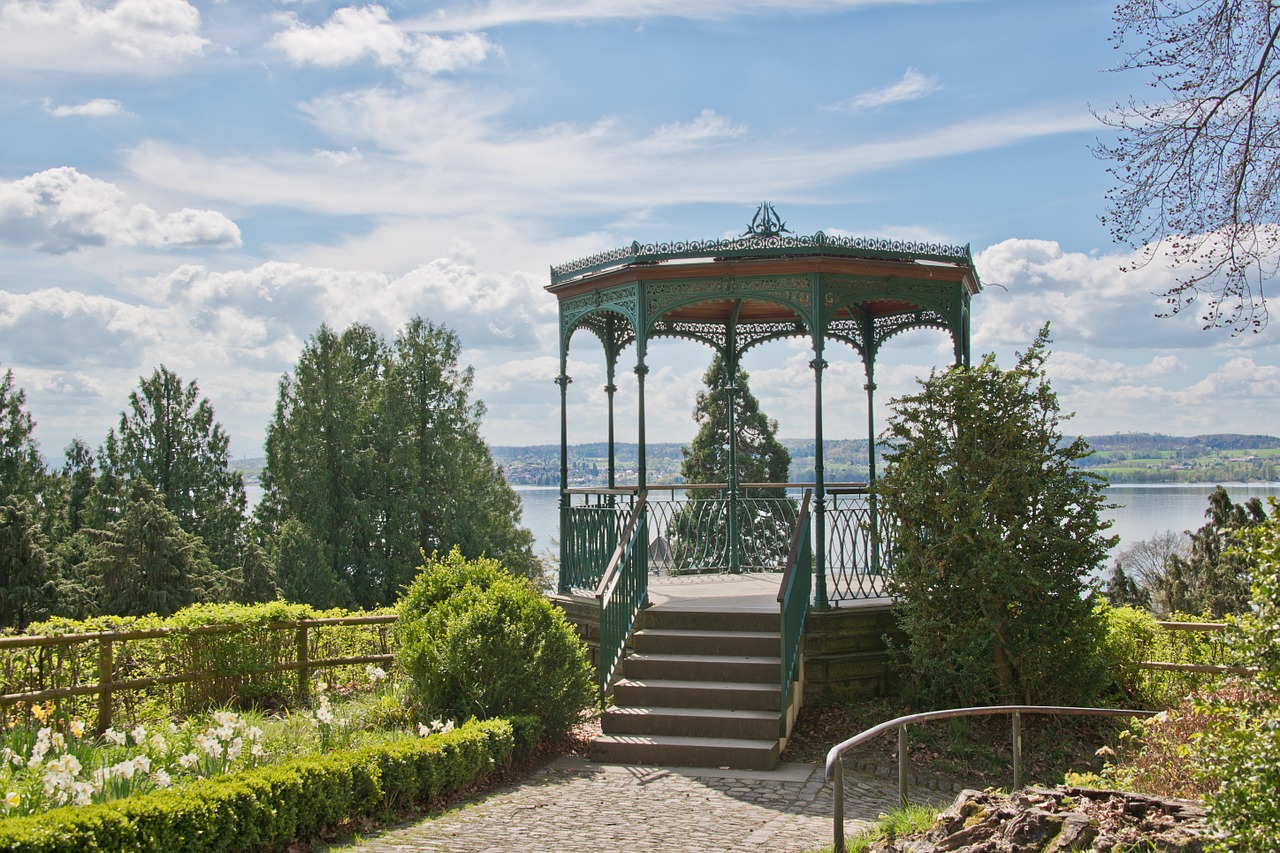 Paviljonas, Ežero Konstanta, Vaizdas, Vanduo, Oro Temperamentas, Debesys, Panorama, Überlinger See, Nemokamos Nuotraukos,  Nemokama Licenzija