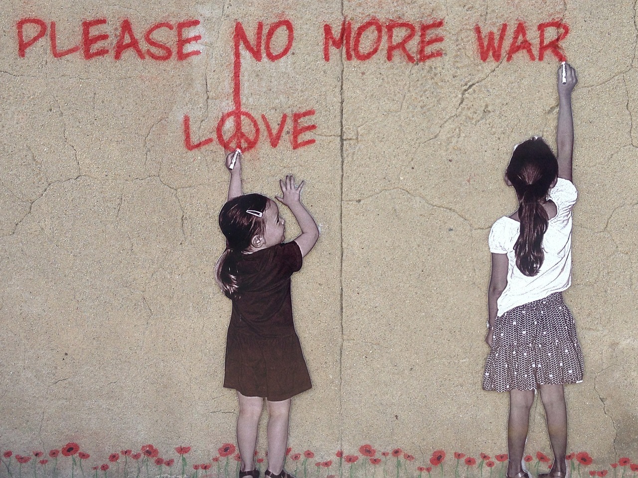 Taika, Grafiti, Gatvės Menas, Menas, Vaikai, Karas, Nemokamos Nuotraukos,  Nemokama Licenzija