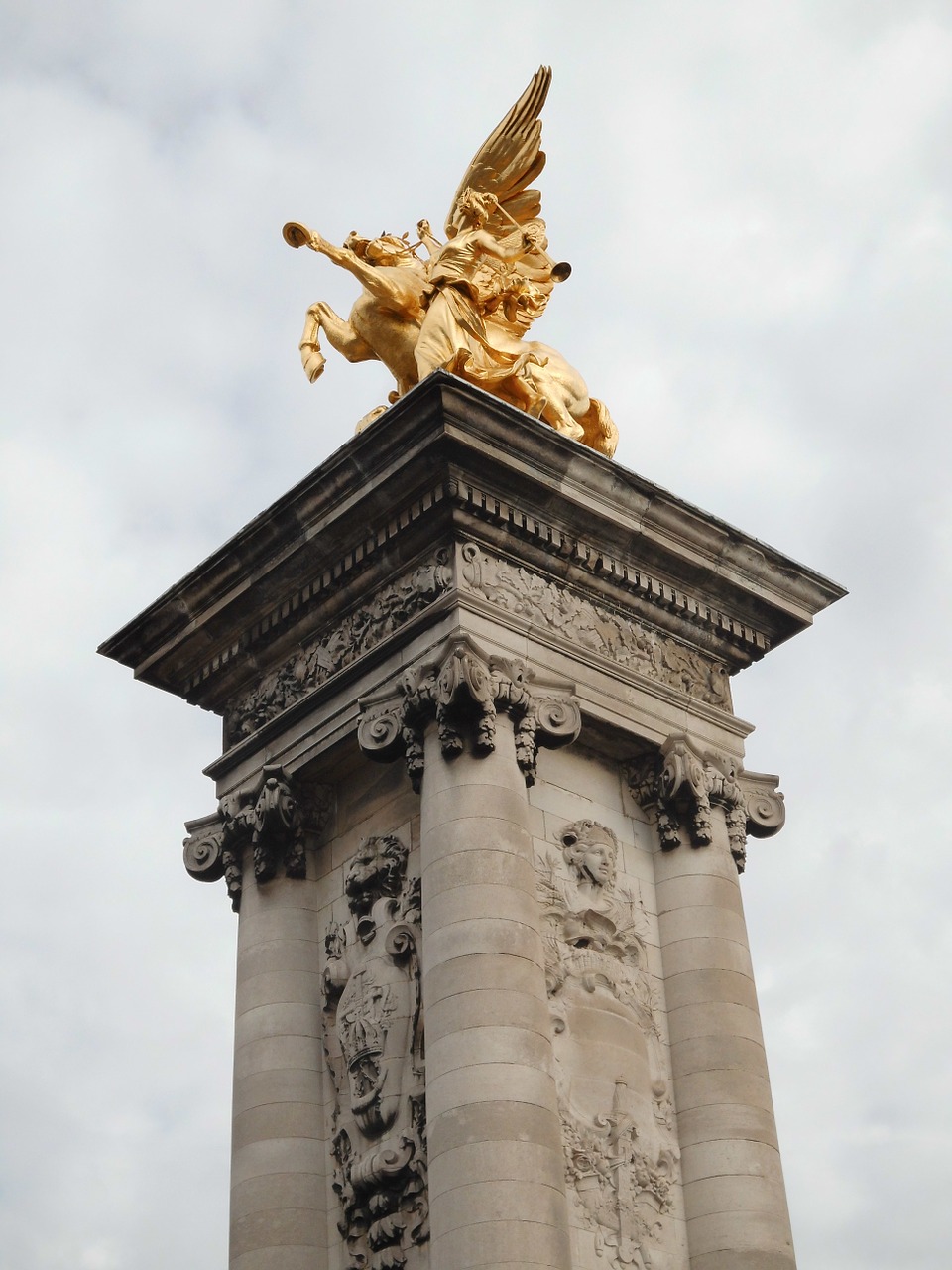 Pegasus, Skulptūra, Figūra, Statula, Angelo Figūra, Menas, Meno Kūriniai, Skaičius Žalia, Akmuo, Paris
