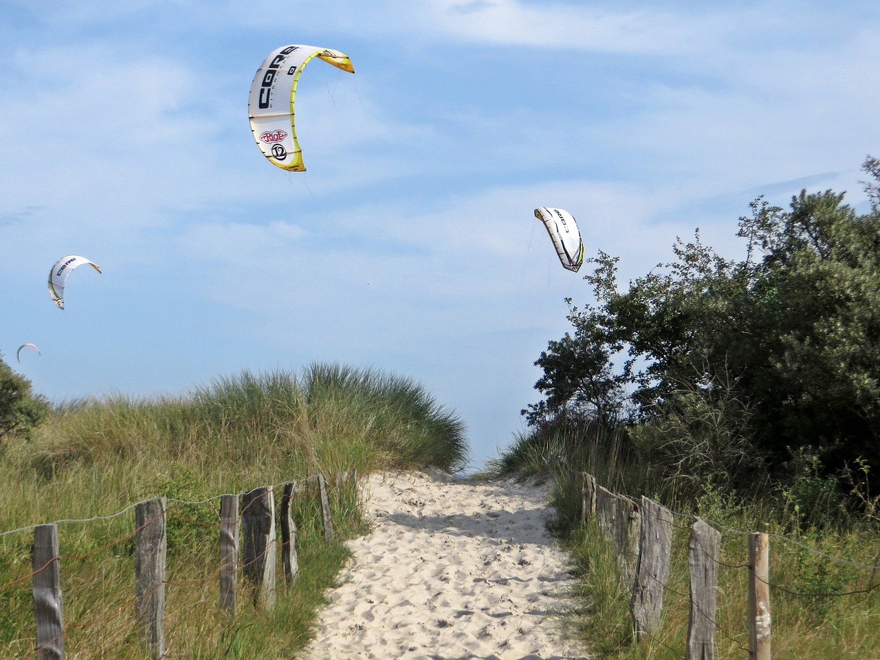 Kitesurfer, Pelzerhaken, Papludimys, Dangus, Paragleris, Vandens Sportas, Nemokamos Nuotraukos,  Nemokama Licenzija