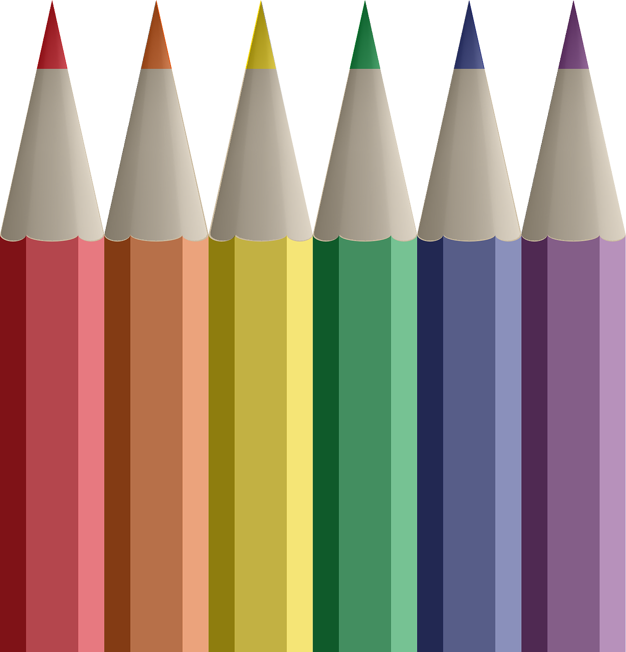 Pieštukai, Rašikliai, Spalvos, Pieštukas, Pieštukai, Raudona, Oranžinė, Geltona, Žalias, Mėlynas