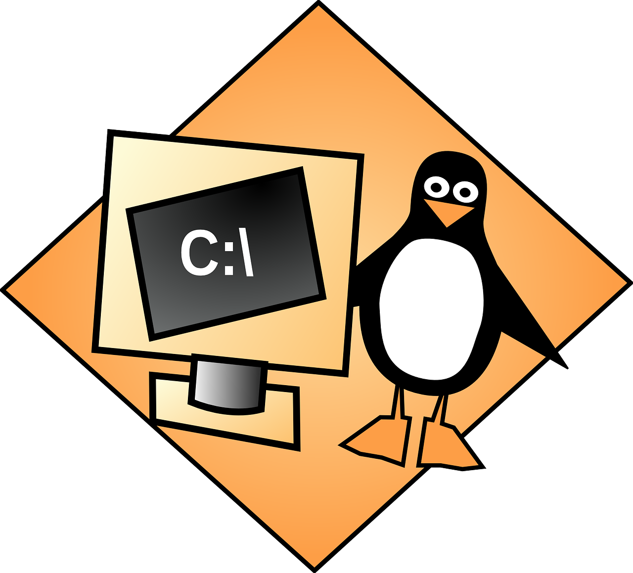 Pingvinas, Tux, Linux, Konsolė, Lukštas, Kompiuteris, Operacinė Sistema, Nemokama Vektorinė Grafika, Nemokamos Nuotraukos,  Nemokama Licenzija